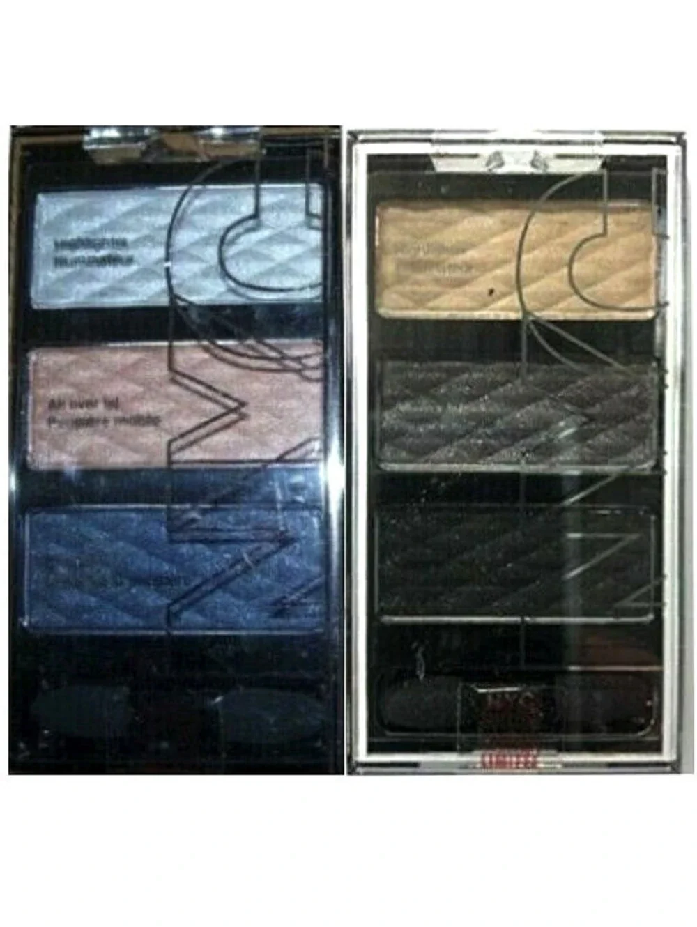 2-Pack NEW NYC HD Color Trio Eye Shadow 001 Night Fever 002 Feelin' Fab (Sealed)